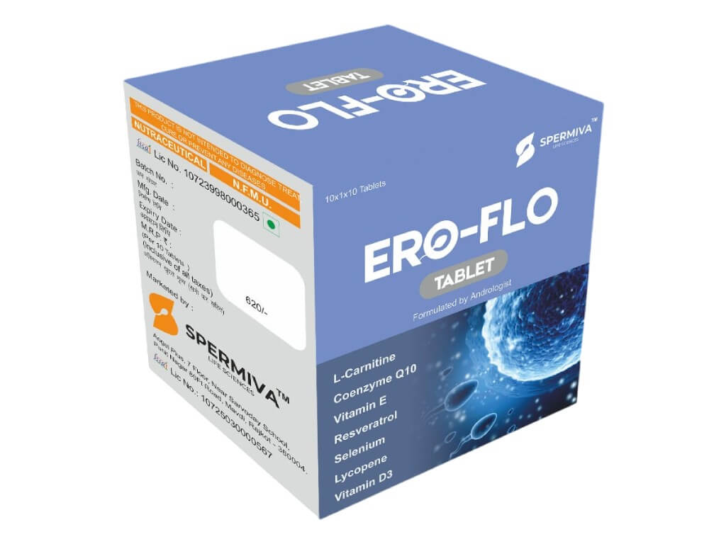 ERO-FLO Tablets - antioxidant fertility supplement for men